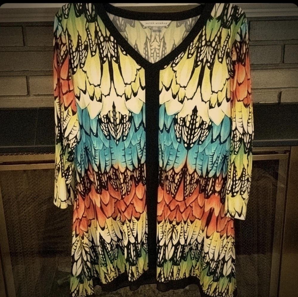 Peter Nygard Butterfly Tunic Blouse